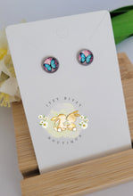 Butterfly Stud Earrings 8mm