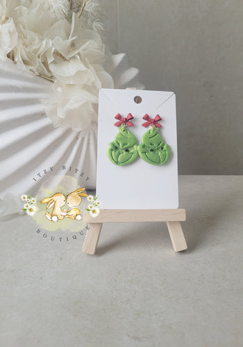 Grinch Stud Dangles