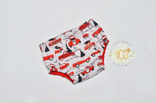 Christmas Cars Nappy Cover  - SIZE 1 ONLY